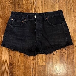 Agolde Women’s Black Denim Shorts Size 29